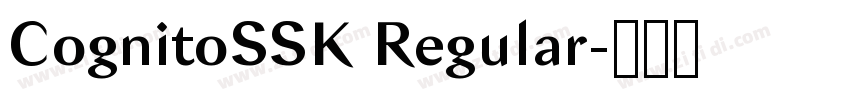 CognitoSSK Regular字体转换